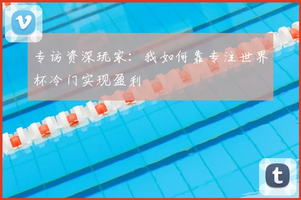 专访资深玩家:我如何靠专注世界杯冷门实现盈利