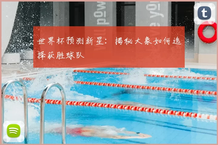 世界杯预测新星：揭秘大象如何选择获胜球队